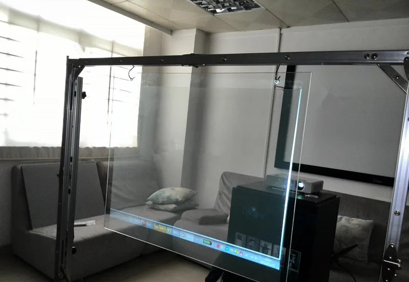 3D голографическая проекционная пленка клея обратной проекции Экран A4 Размеры 1 шт прозрачный Цвет