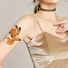 Милая мультяшная лиса белка, Временные татуировки, наклейки, флеш-тату на руку на заказ, водонепроницаемые татуировки для женщин, детей, ног, искусственная паста
