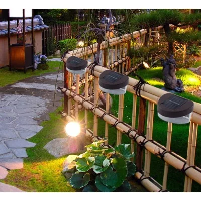 

Solar Light Fence Garden Light Warm White Light Lamp Decorative Wall Sconce LED Lights Lawn Energy Saving