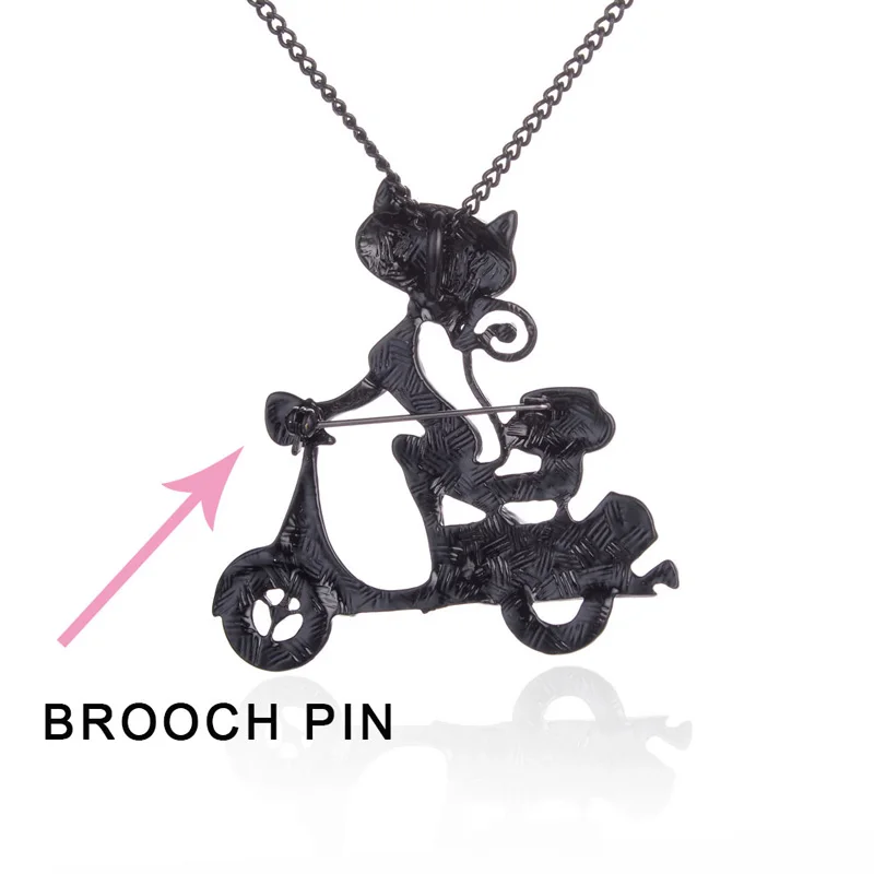 Фиолетовые женские броши в виде кота булавка для женщин и девочек эмалированная