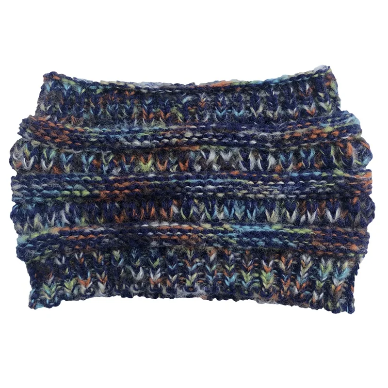 New Headwear Knitted Crochet Headband Turban Winter Ear Warmer Headwrap Elastic Hair Band for Women's Wide Hair Accessories