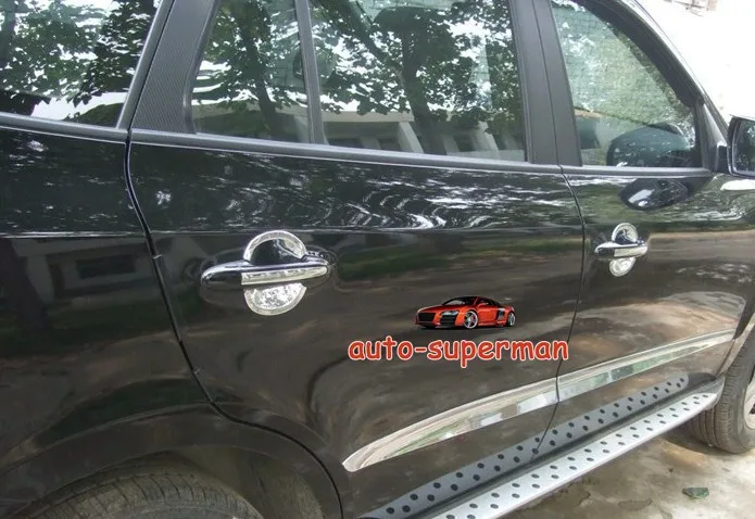 

Chrome Body door Side Molding Trims For Hyundai Santa Fe Santafe 2010 2011