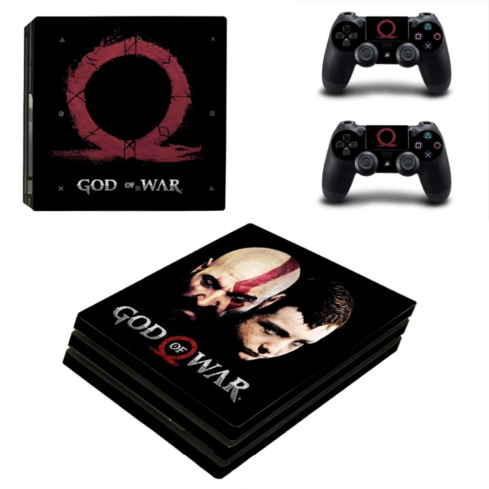 Виниловая наклейка на кожу игровой God of War PS4 Pro для консоли Sony Playstation 4 и 2