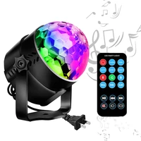 3w rgb led stage lights sound activated rotating disco ball party lights strobe light for christmas home ktv xmas wedding show