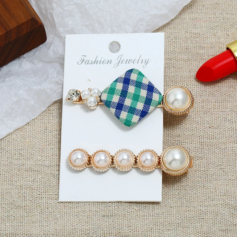 2 шт./компл. корейский модный дизайн золотые металлические заколки для волос