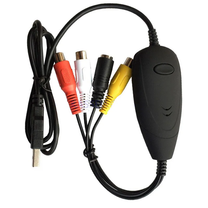 Win10, USB Аудио Видео Захват, захват аналогового видео от VHS, 8 мм, видеокамера рекордер, dvd-плеер, tv STB, видеокамера для ПК компьютер