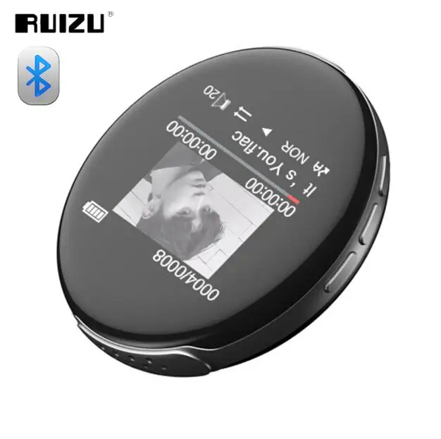 Новейший MP3 плеер RUIZU M1 Bluetooth спортивный мини Портативный аудио 8 ГБ с Built in