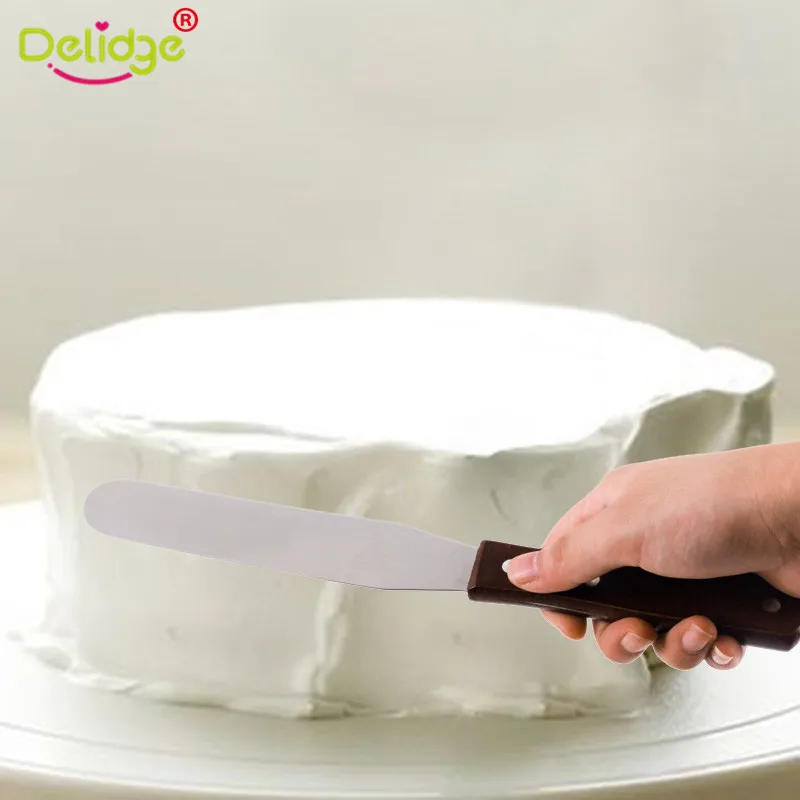 Шпатели для выпечки Delidge 1 шт. 6/8/10 дюйма из нержавеющей стали зеркальная