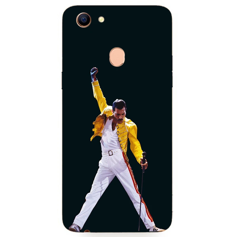 Freddie Mercury силиконовый чехол для Oppo F1 F1s F5 F7 Youth Plus A1 A3 A15 A15s A75 A75t A3s A39 A57 A59 A71 A79 A83