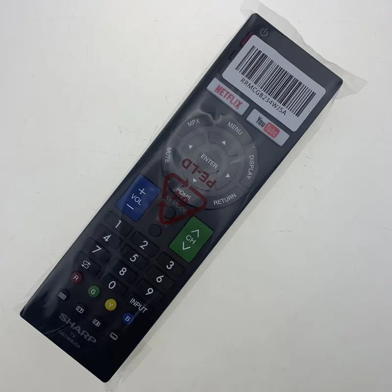Для подлинного оригинального da SHARP LCD CONTROLE REMOTO TV NETFLIX YouTube RRMCGB234WJSA GB234WJSA|Пульты ДУ| |