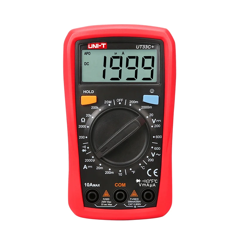 UNI T UT33 C + Цифровые мультиметры UT 33C профессиональные электрические ручной lcr