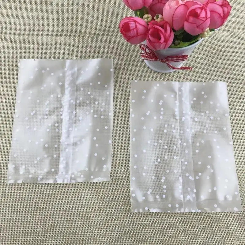 100 шт 5 размеров матовый Симпатичные штанишки в горошек Пластик для упаковки