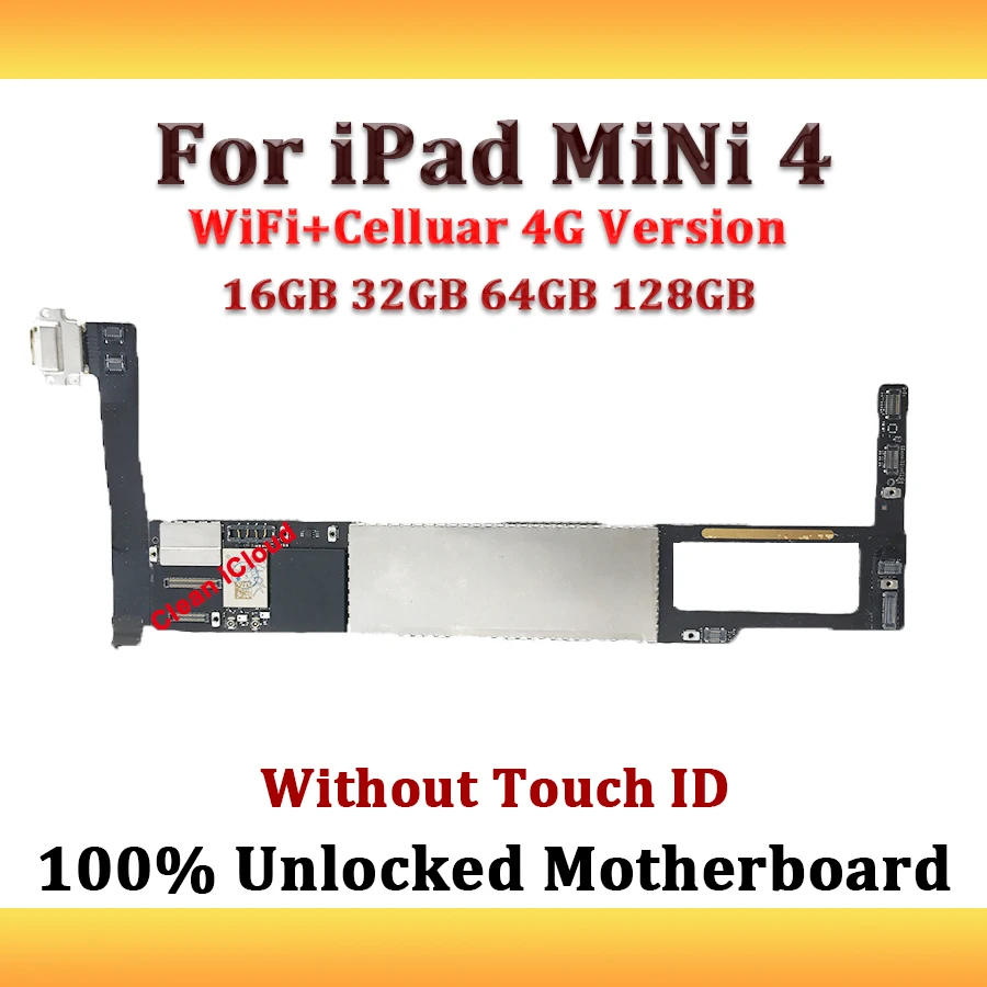 Высокое качество WiFi + Celluar 4G версия материнская плата для iPad mini 4 без Touch ID 16 Гб/32