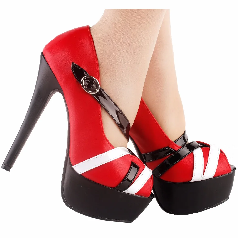 Туфли LF80867 женские на шпильке вечерние туфли платформе с перекрестными ремешками