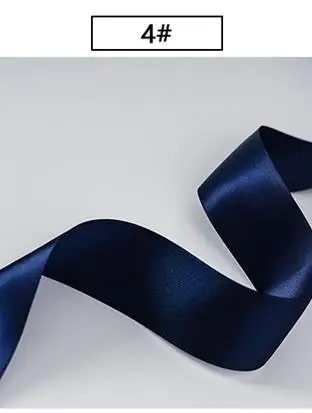 4 dark blue Ширина 3 см атласными лентами набор «сделай сам» для искусственного шелка Ремесла поставок швейной фурнитуры Скрапбукинг Материал 5 yads/ПК A015 - Цвет: 4 dark blue