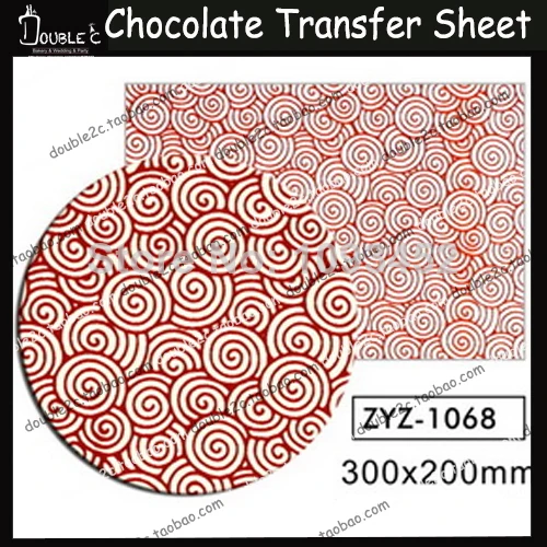 50 шт. 30x20 см дизайнерский лист для переноса шоколада DIY шоколадная форма печатный