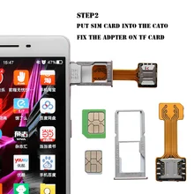 1 шт. Сделай Сам практичный Универсальный TF Гибридный слот для Sim