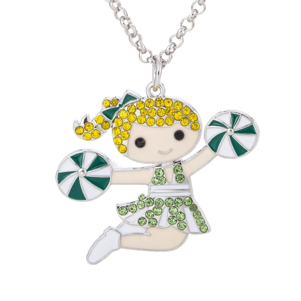 Fishhook милый подарок девушки Чирлидера эмалированная подвеска ожерелье с