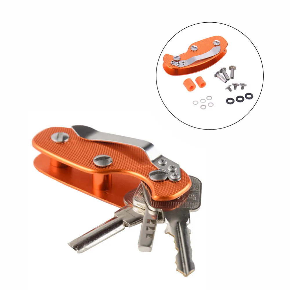 3 вида цветов Жесткий держатель для ключей зажим органайзер папка умный чехол