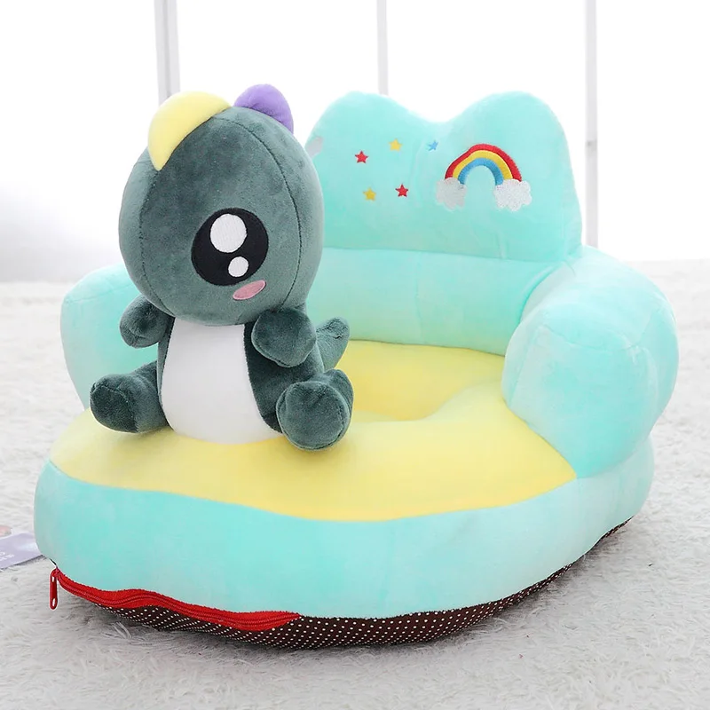 dinosaur 1 шт. Kawaii плюшевая Единорог подушка для детского сиденья мягкая Свинья Мягкие животные сиденье для обучения ребенка сиденье Красочные Безопасные сиденья - Цвет: dinosaur