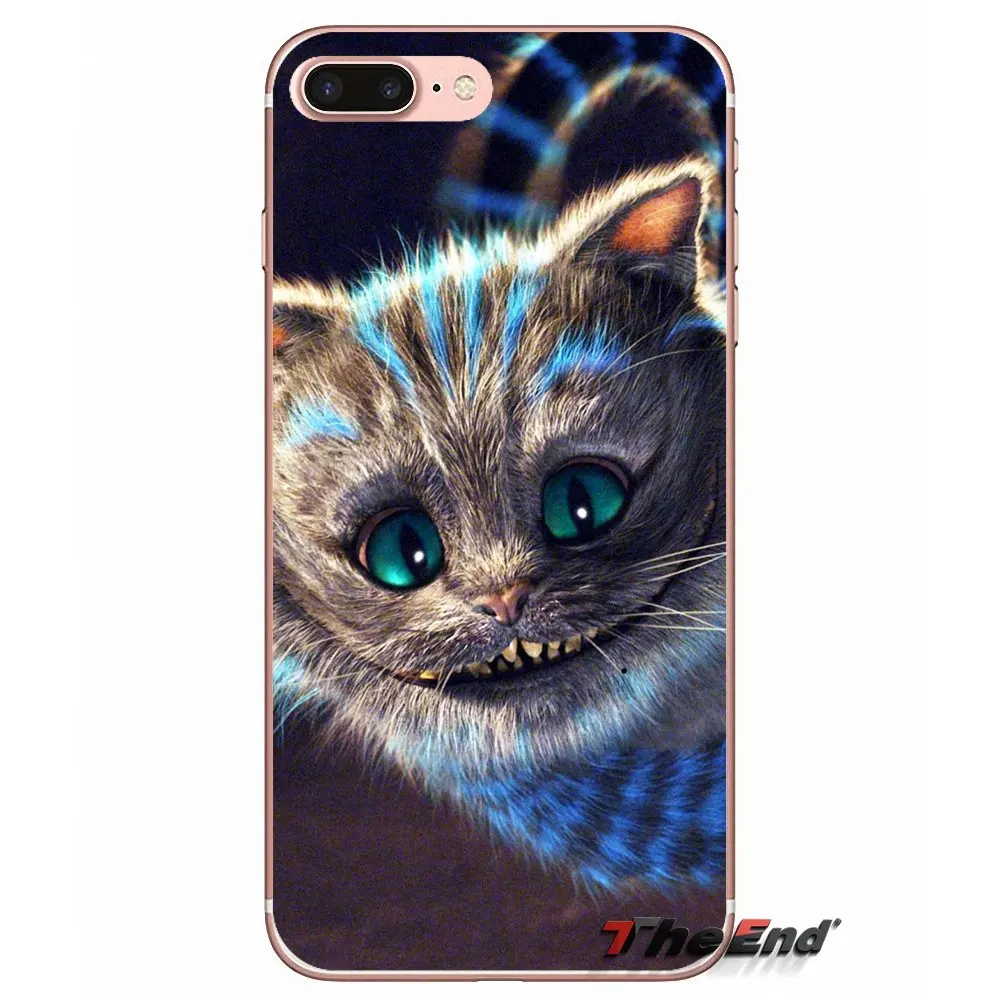 Алиса в стране чудес космический Чеширский чехол для Apple iPhone X 4 4S 5 5S SE 5C 6 6S 7 8 Plus 6Plus