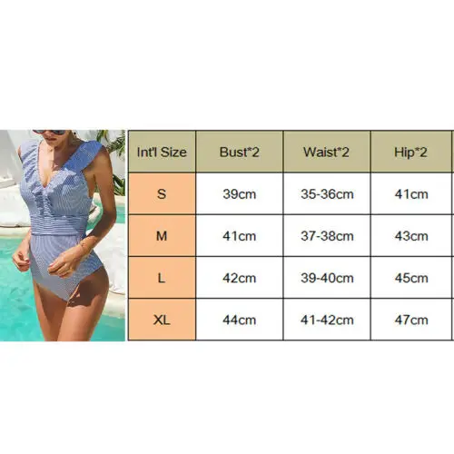 Женский купальник ITFABS полосатый слитный 2020 сексуальный с глубоким V образным