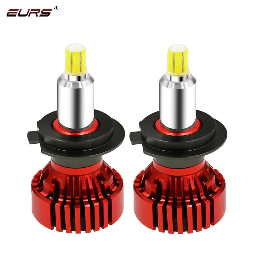 EURS 2 шт.: 6-стронние Кубики-H1 H4 Led Canbus H8 H11 HB3 9005 HB4 9006 H13 5202 Светодиодные Автомобильные фары лампы 72W фары для 10000LM Автомобильная фара