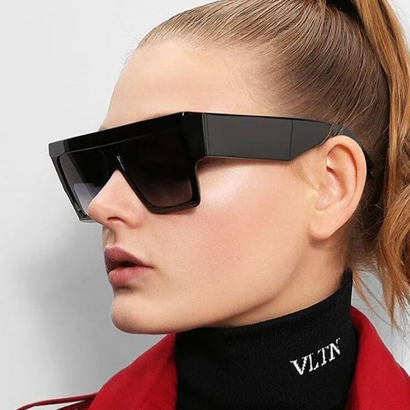 FEISHINI UV400 Квадратные Солнцезащитные очки для женщин брендовый украшенная