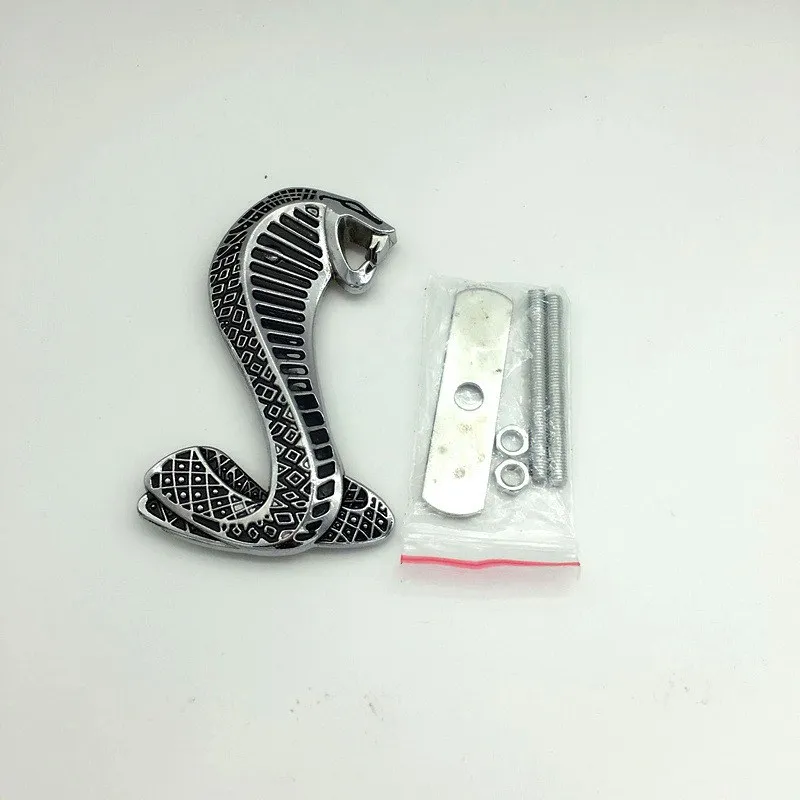 Mustang Cobra Snake Shelby металлическая передняя решетка логотип эмблема значок хром хороший