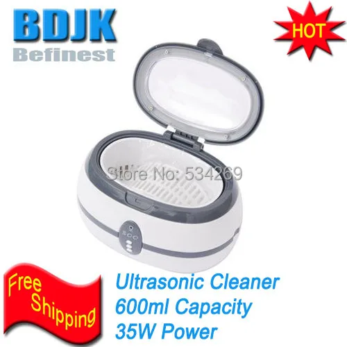 Пластиковый Ультразвуковой очиститель 600 мл с внутренней поверхностью SS