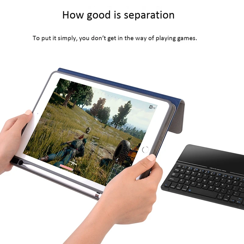11 дюймовый Ультратонкий чехол для планшета с клавиатурой Bluetooth кнопка из АБС