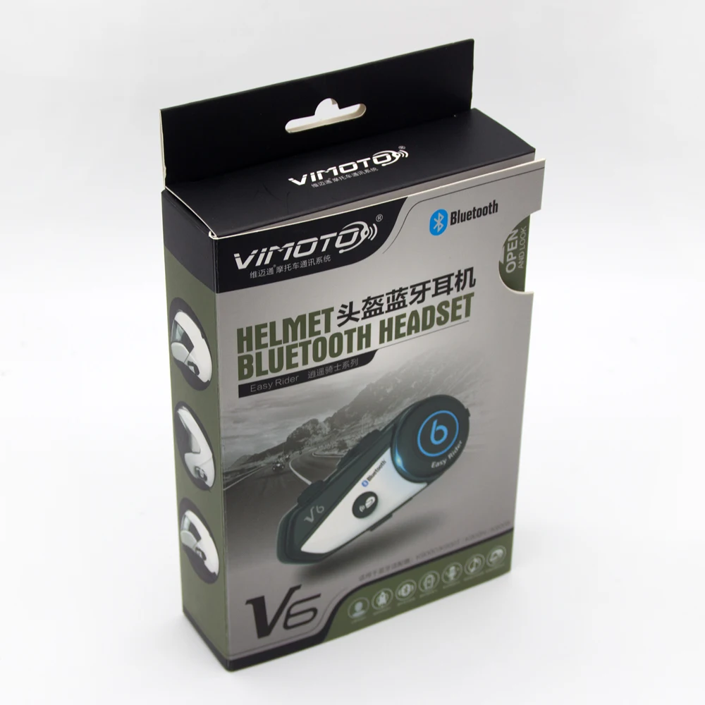 V6 Bluetooth Интерком многофункциональный 2 Way Радио BT переговорные мотоциклетный шлем