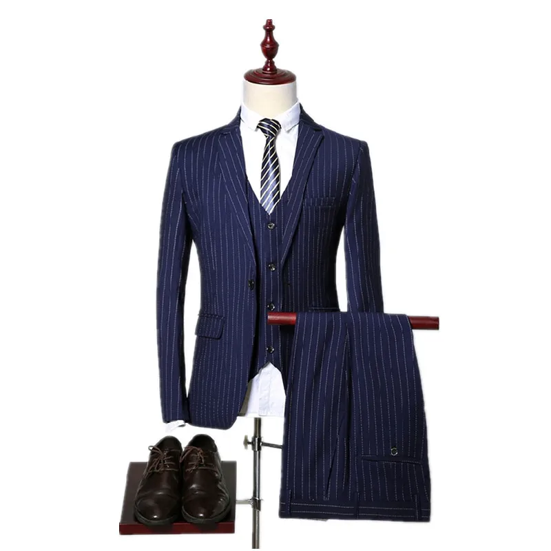 Куртка + брюки жилет Новое поступление 2017 высококачественные модные однобортные