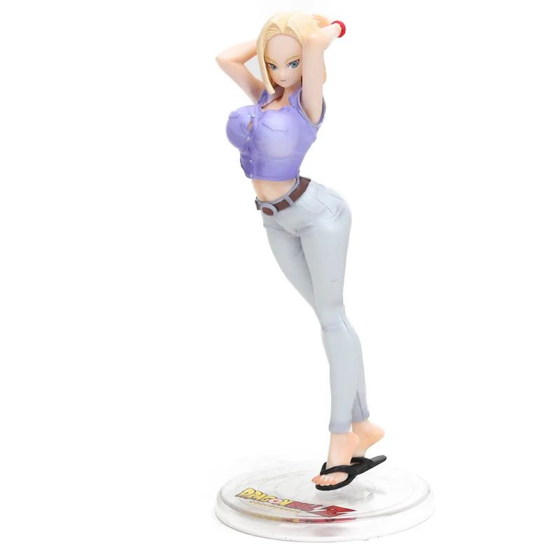 purple Lazuli Фигурка Dragon Ball Girls Gals NO 18 Lazuli Bulma Ranchi ПВХ Фигурки Dragon Ball Z Коллекционная модель куклы игрушки - Цвет: purple Lazuli