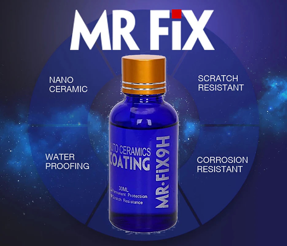 Жидкое керамическое покрытие MRFIX9H для автомобильного детейлинга против царапин