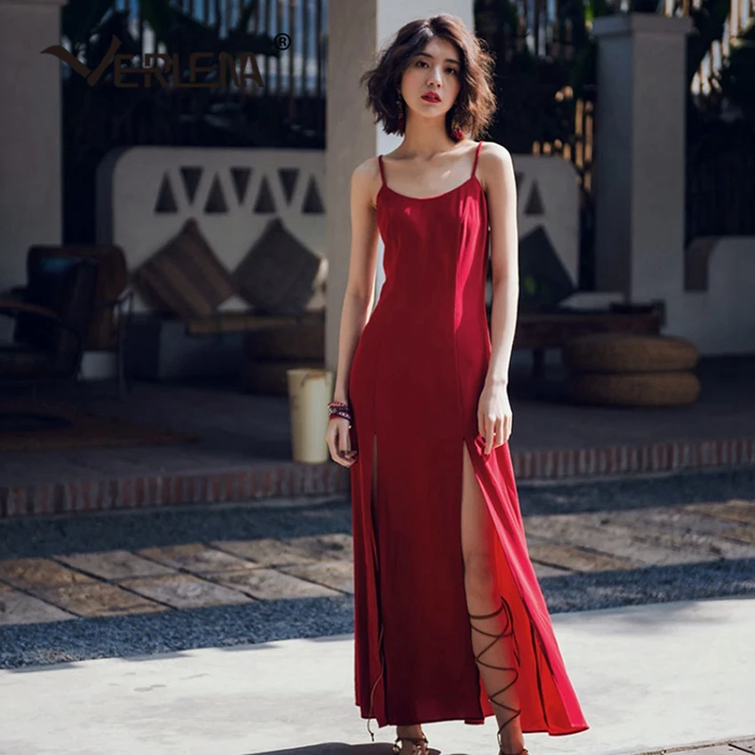 Женское винтажное платье с открытой спиной VERLENA красное Открытое на молнии без