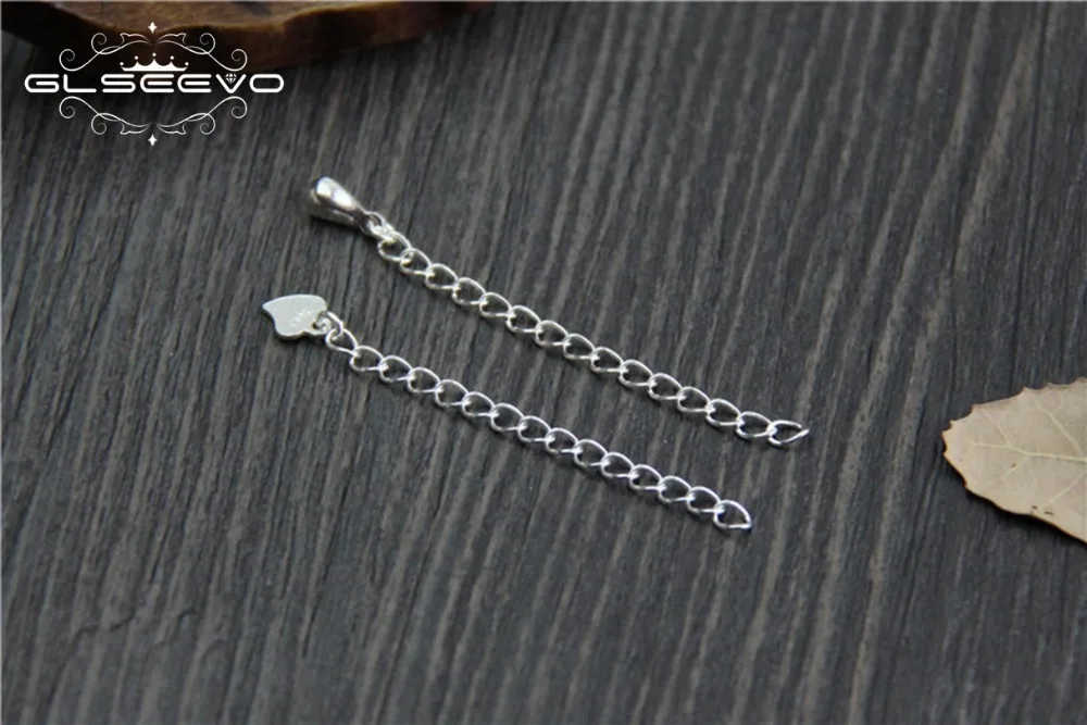 10 шт 925 стерлингового серебра Удлиняющая цепь DIY браслет ожерелье с пряжкой