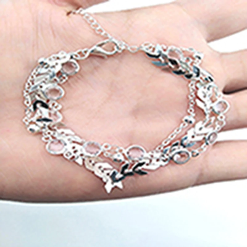 Женский браслет с кристаллами и блестками 3 шт./компл. Пляжное Платье Ретро стиль