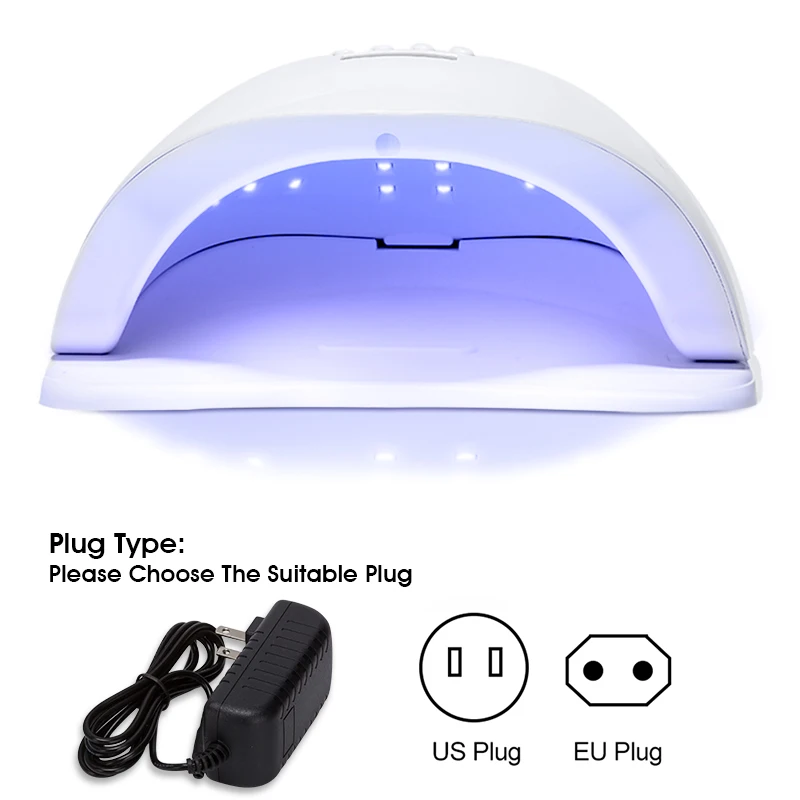 ROHWXY 48 W ногтей лампа для маникюра профессиональный uv led Гель лак сушилка все