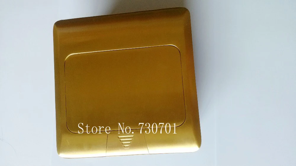 Золотистая медная двойная наземная розетка британского стандарта для SA