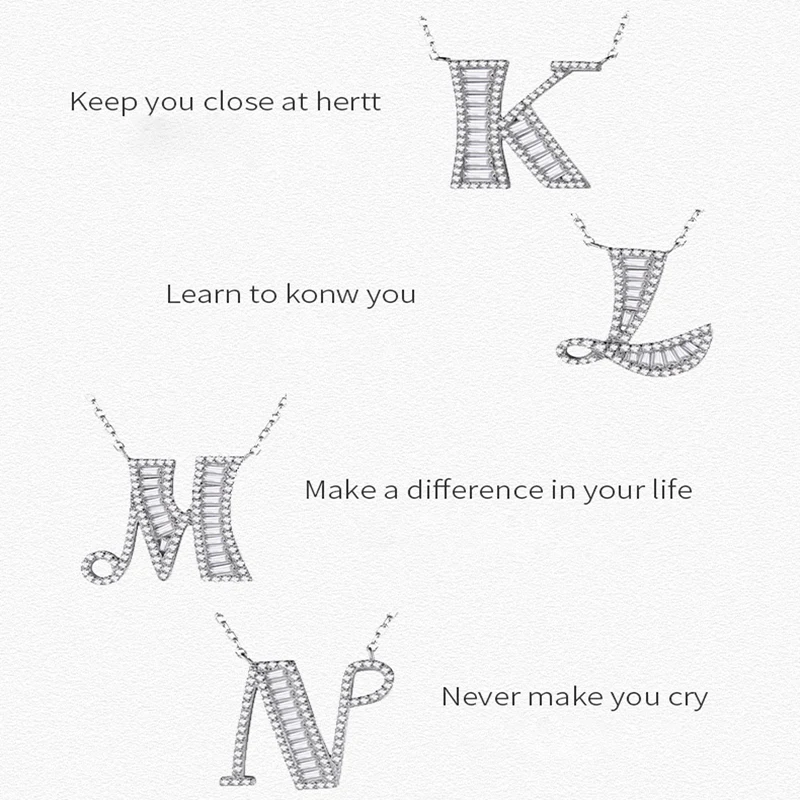 Женское Ожерелье Банни с буквами розовое ожерелье кубическим цирконием и