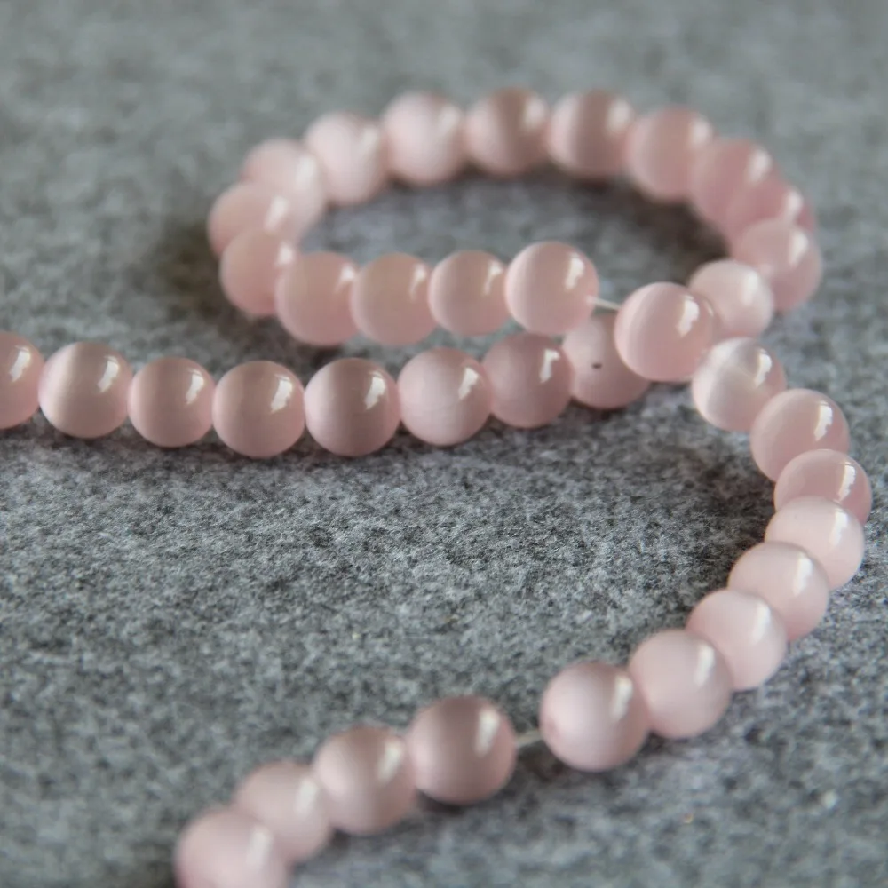 Новые бусины для ожерелья и браслета 10 мм розовые стеклянные мексиканские