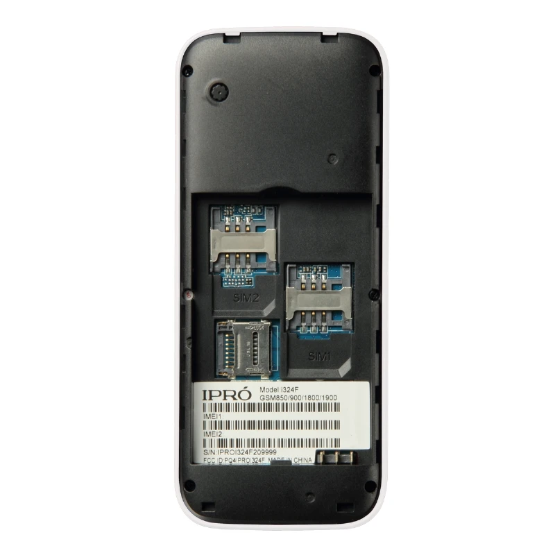 Оригинальный ipro I324F открыл мобильный телефон SC6531DA 2.4 дюймов английский/испанский
