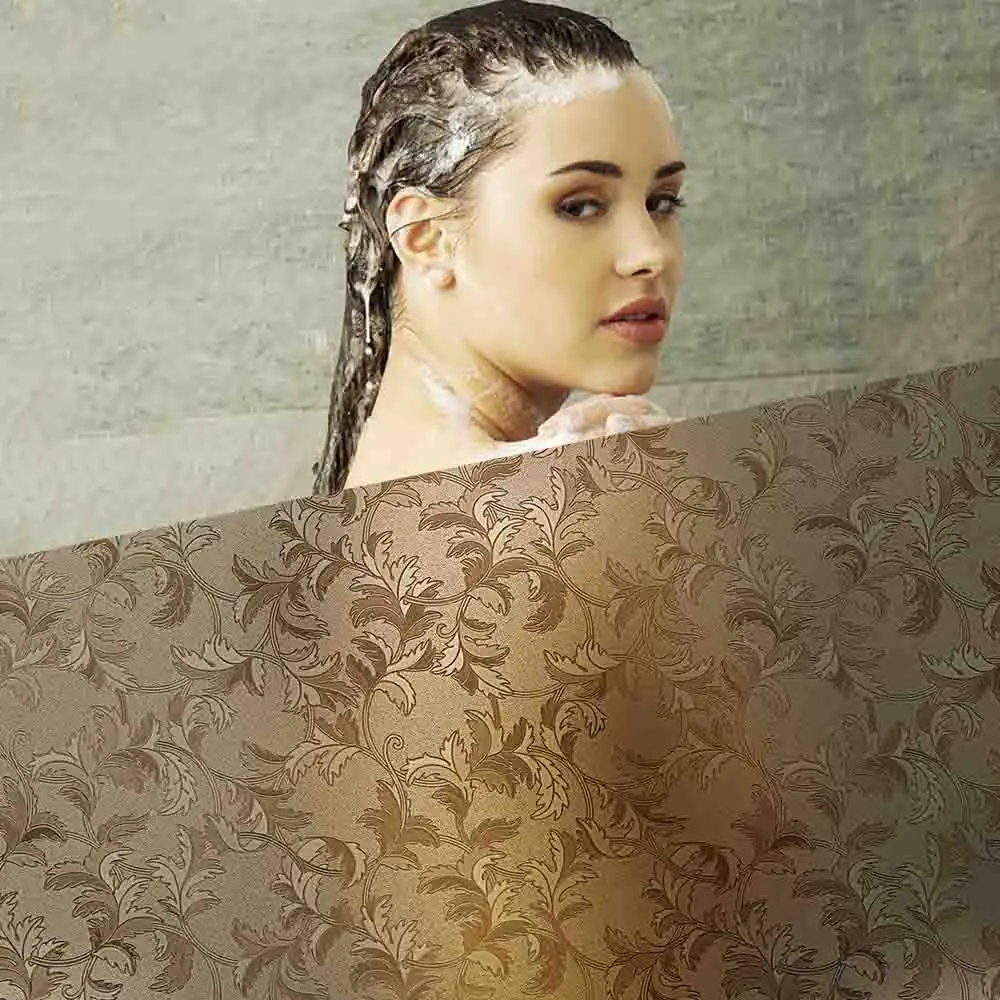 Fancy-fix PVC Waterproof window film No Glue Static sticker Decorative bathroom privacy protection Glass Sticker50/60*200 |