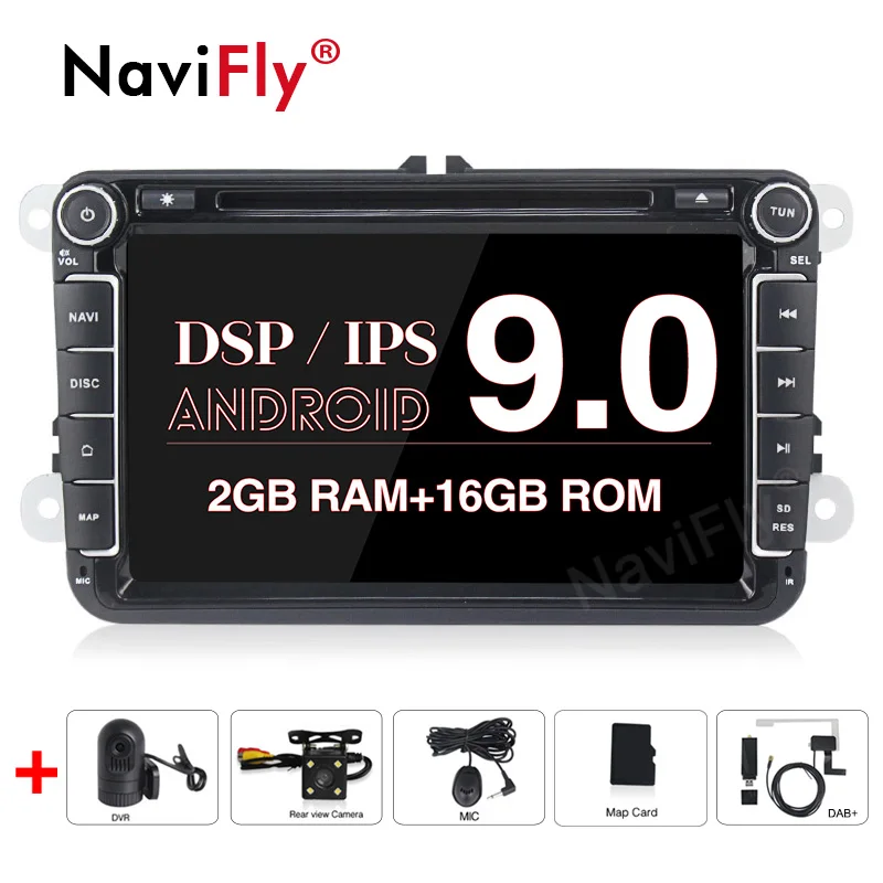 Бесплатная доставка! 8 &quotAndroid 9 0 IPS DSP автомобильный dvd плеер GPS Navi для VW/Golf 5