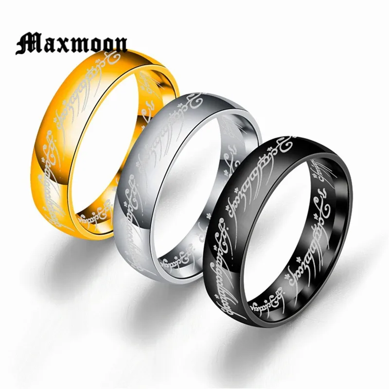 Maxmoon 2018 новое кольцо из нержавеющей стали Властелин одного кольца для влюбленных