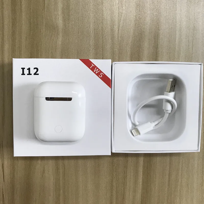 I12 TWS Bluetooth наушники Беспроводная гарнитура I12 сенсорное управление наушники 1:1 мини наушники не i80 i90 i100 i500 i1000 i3000