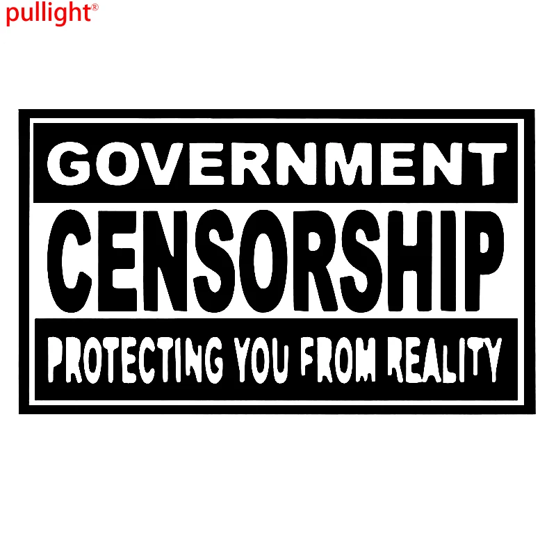 

LARGE Government Censorship Funny Car Window JDM EURO Vinyl Decal Sticker
