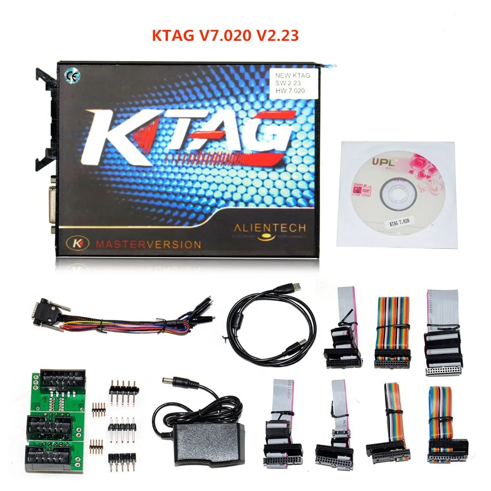 KTAG Green PCB KTAG V7.020 KESS V2 V5.017 SW V2.23 v2.47 2,47 мастер ЭБУ чип инструмент настройки KTAG 7,020 лучше KTAG V7.003 - Цвет: KTAG Green PCB