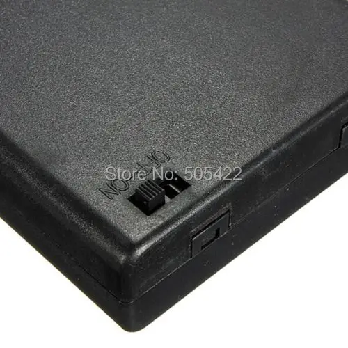4AA Battery Holder Connector 4 AA Storage Case Box ON/OFF Switch With Lead Wire New 500pcs/lot |